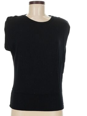 Elan Black Boatneck Short Sleeve Tee-Shirt